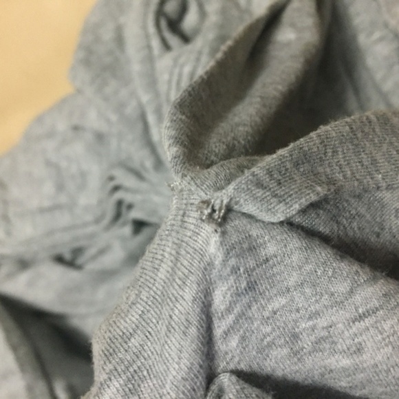 SOLD VALENTINO for GAP sz M Gray Draped BOW Tee - Picture 7 of 8